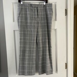 **3 for $20!!** Zara Woman Studio Black White Plaid Houndstooth Cropped Pants L